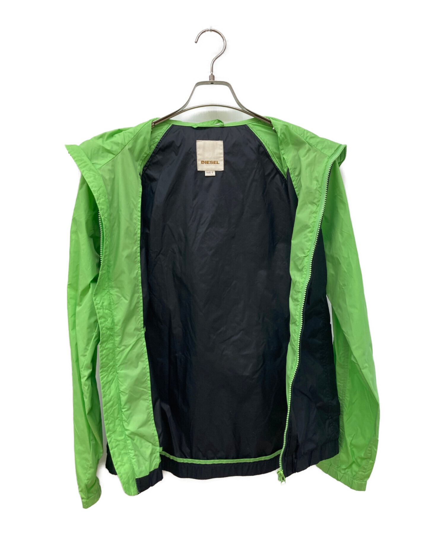 DIESELディーゼル　ナイロンジャケット　Sサイズ　L〜XLサイズ相当 中古・古着通販】DIESEL (ディーゼル) ナイロンジャケット グリーン