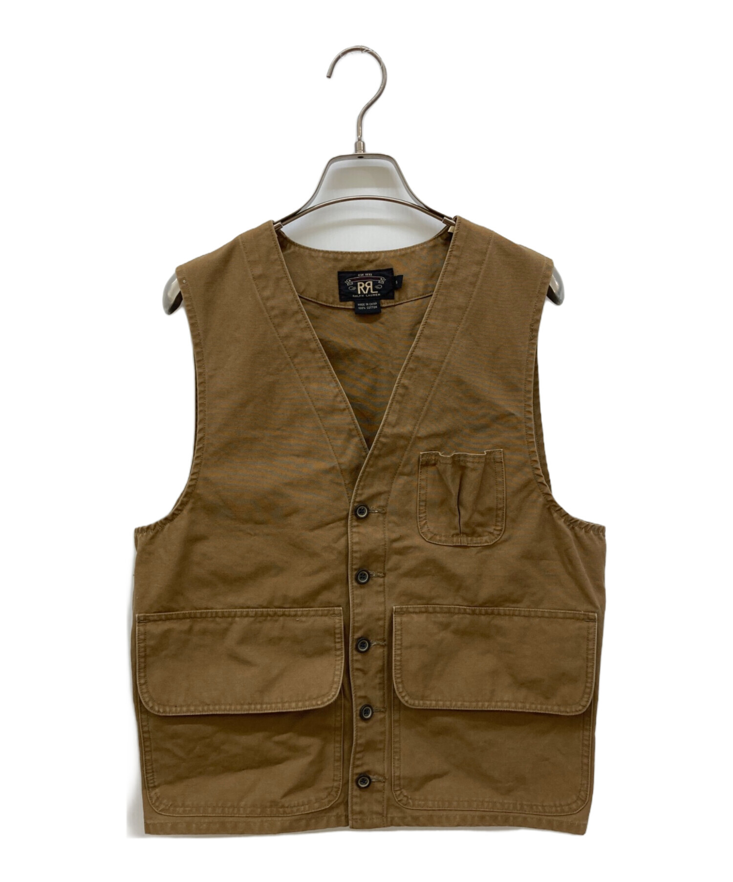 RRL ベスト Mサイズ 中古・古着通販】RRL (ダブルアールエル) キャンバスダックベスト