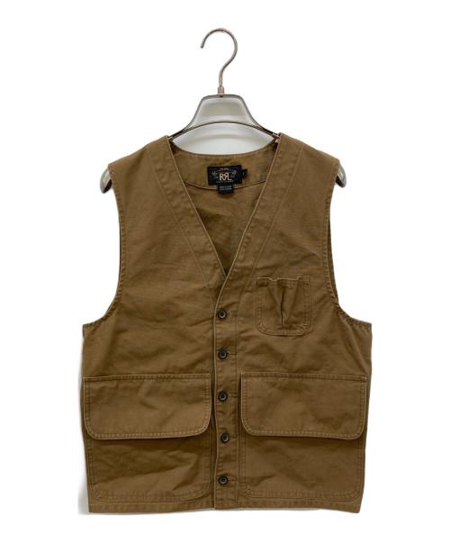 DOUBLE　RRL　ダウンベスト　アメリカサイズSサイズ（Мサイズ） NEW【RRL by RALPH LAUREN】レザーヨーク キルティング ベスト (RRL