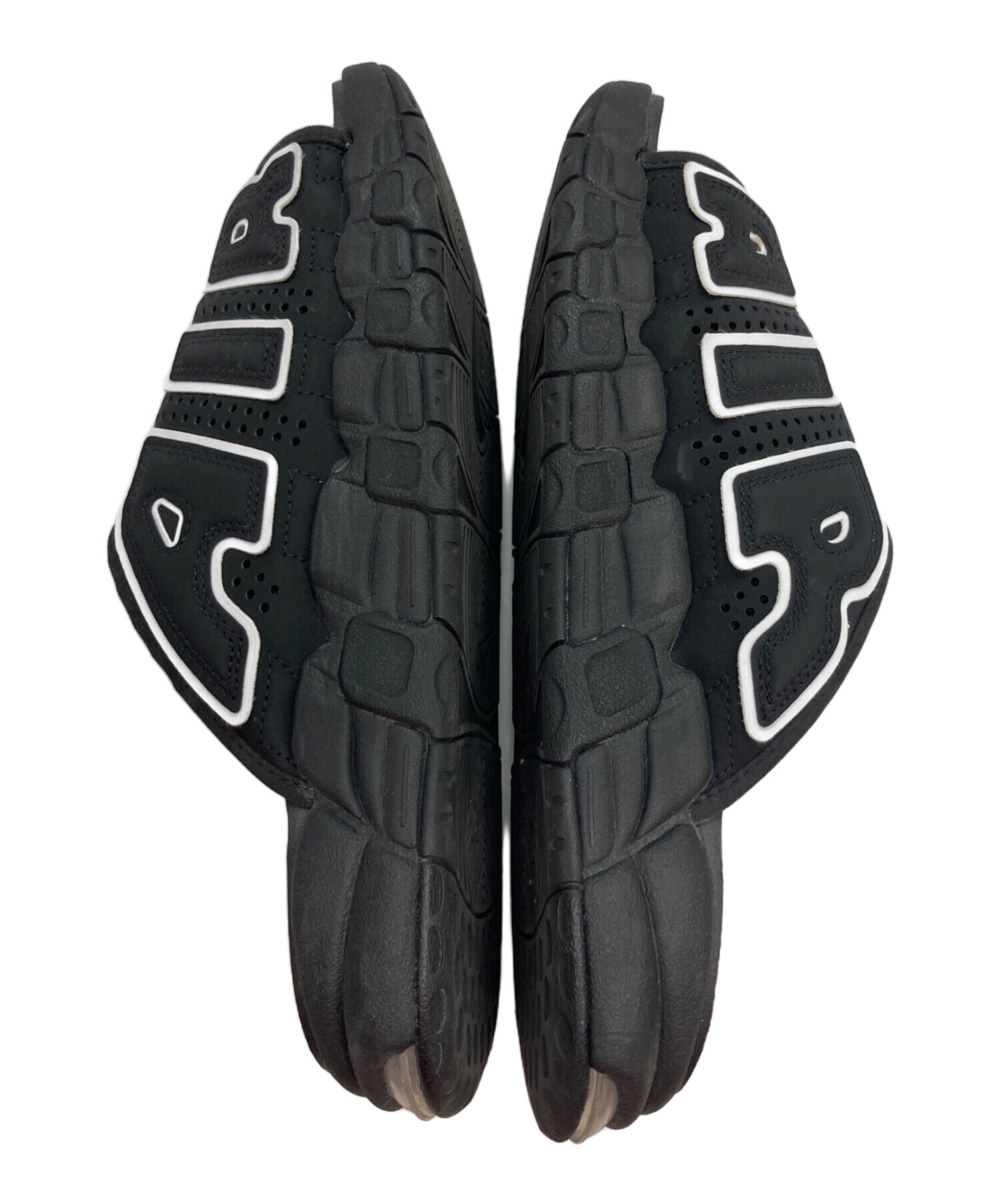 中古・古着通販】NIKE (ナイキ) Air More Uptempo Slides ブラック
