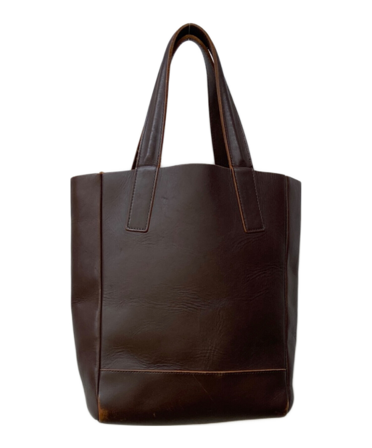 中古・古着通販】ISSEY MIYAKE (イッセイミヤケ) レザーハンドバッグ