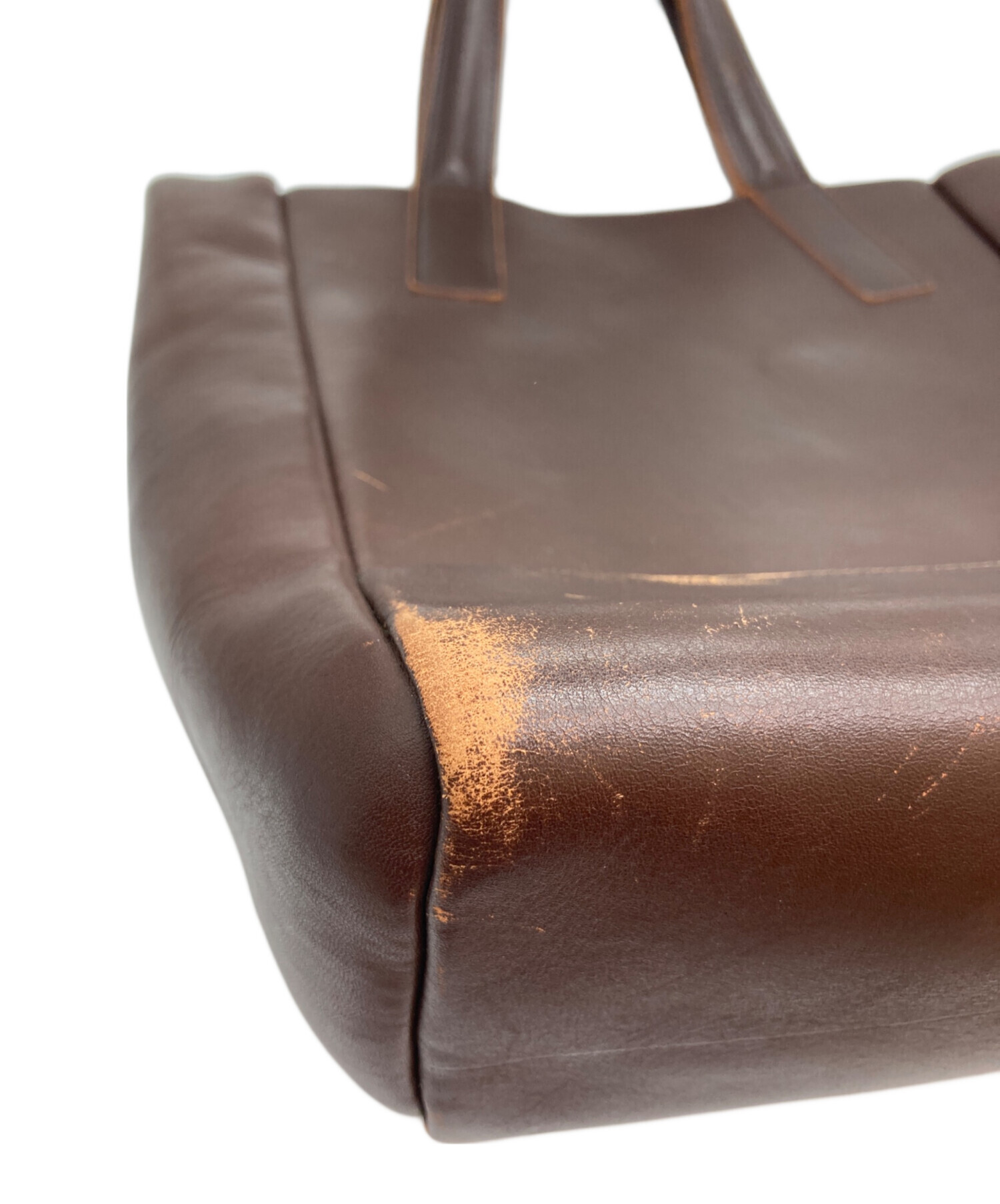 issey miyake 筆タグ　80s レザートートバッグ　レア　アーカイブ 中古・古着通販】ISSEY MIYAKE (イッセイミヤケ) レザーハンドバッグ
