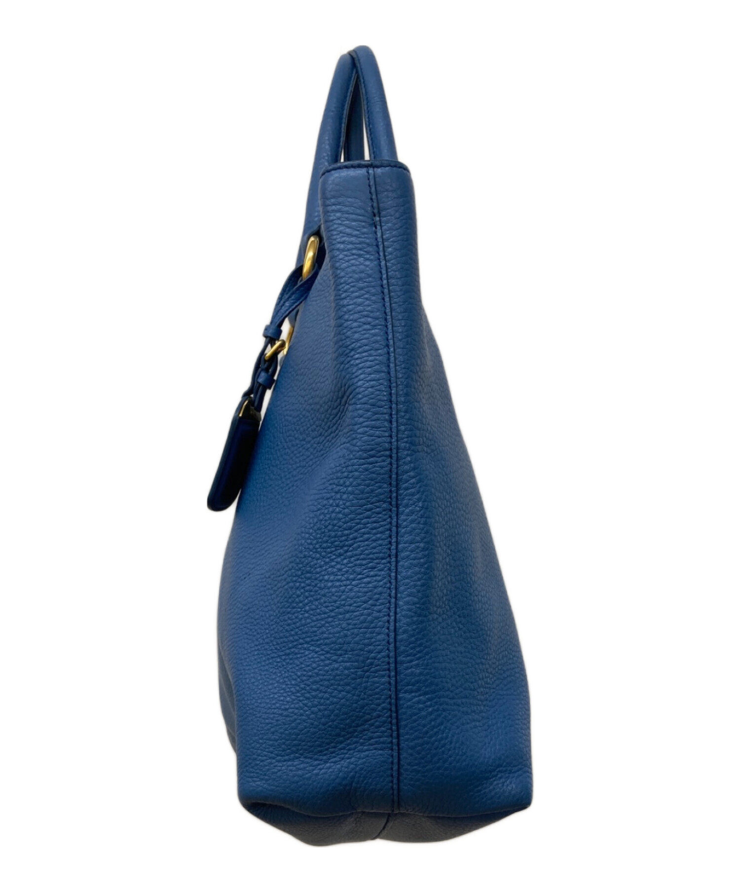 プラダ ヴィッテロダイノ ショルダーバッグ レザー ネイビー レディース PRADA  中古 PRADA プラダ ショルダーバッグ レザー ネイビー レディース 中古
