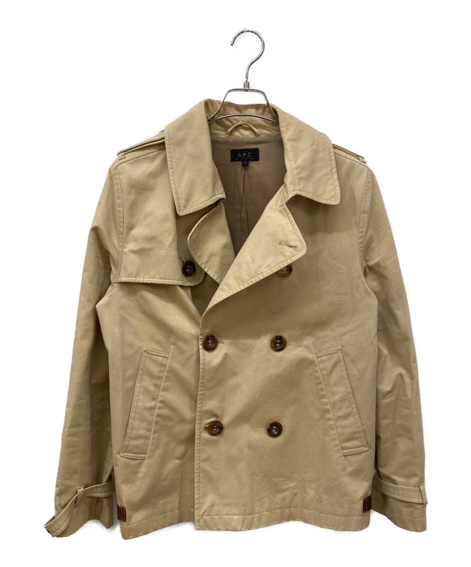 A.P.C アーペーセー トレンチコート 中古・古着通販】A.P.C. (アーペーセー) ショートトレンチコート
