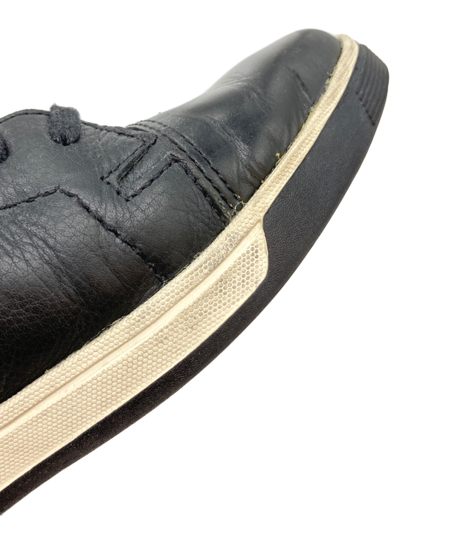 中古・古着通販】COLE HAAN (コールハーン) レザースニーカー ブラック
