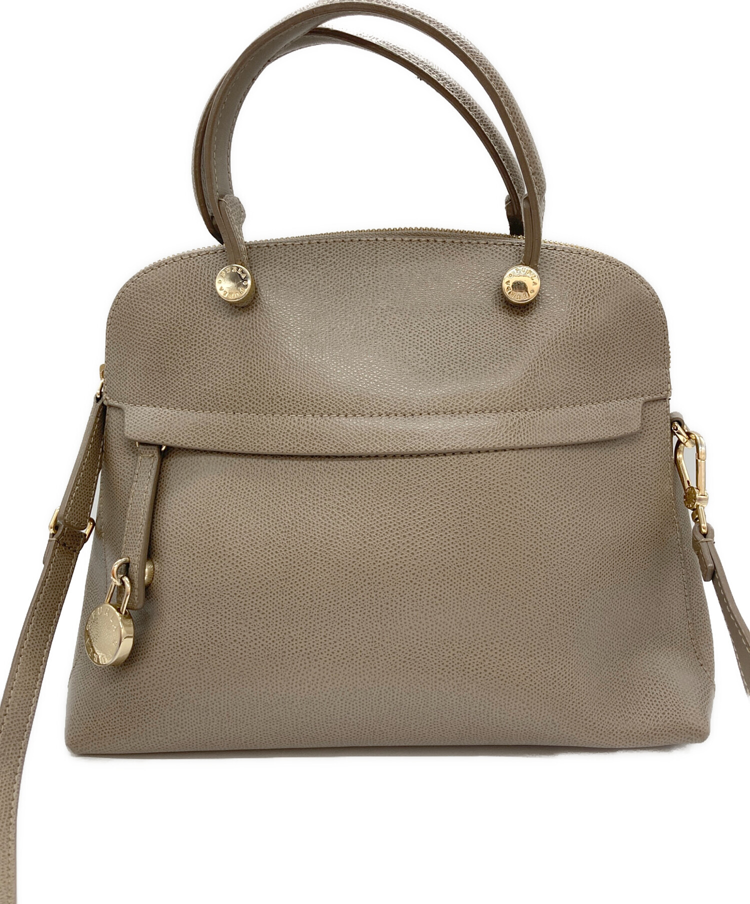 中古・古着通販】FURLA (フルラ) 2WAYショルダーバッグ ベージュ 