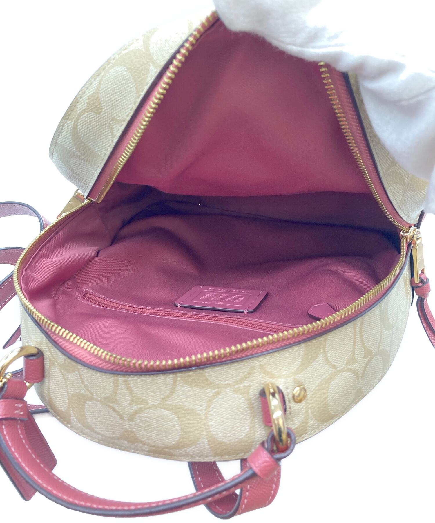 中古・古着通販】COACH (コーチ) リュック ピンクベージュ｜ブランド