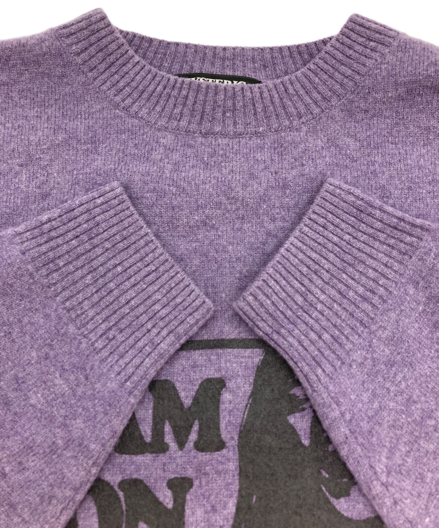 HYSTERIC GLAMOUR スカルガール ニットキャスケット パープル 中古・古着通販】Hysteric Glamour (ヒステリックグラマー) プリント