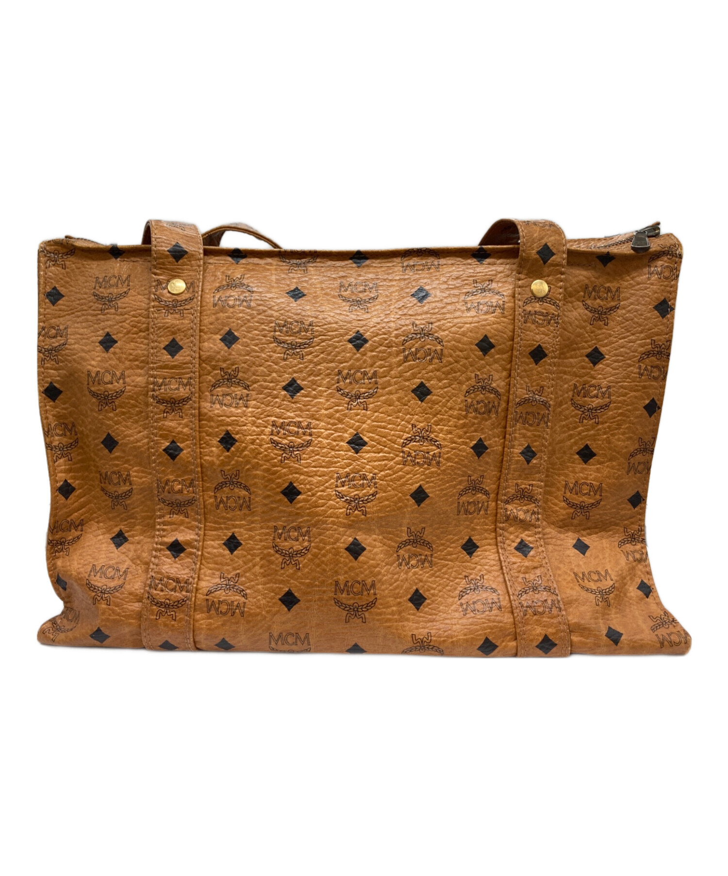 MCM トートバッグ 中古・古着通販】MCM (エムシーエム) トートバッグ ブラウン｜ブランド