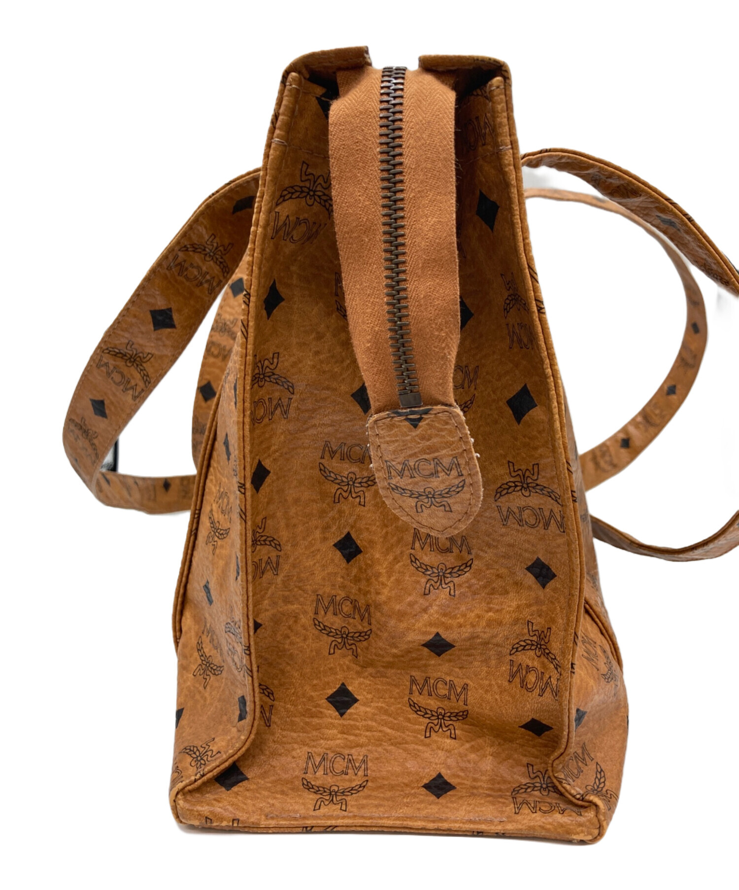 MCM ロゴトートバッグ ブラウン　値下げ不可 中古・古着通販】MCM (エムシーエム) トートバッグ ブラウン｜ブランド