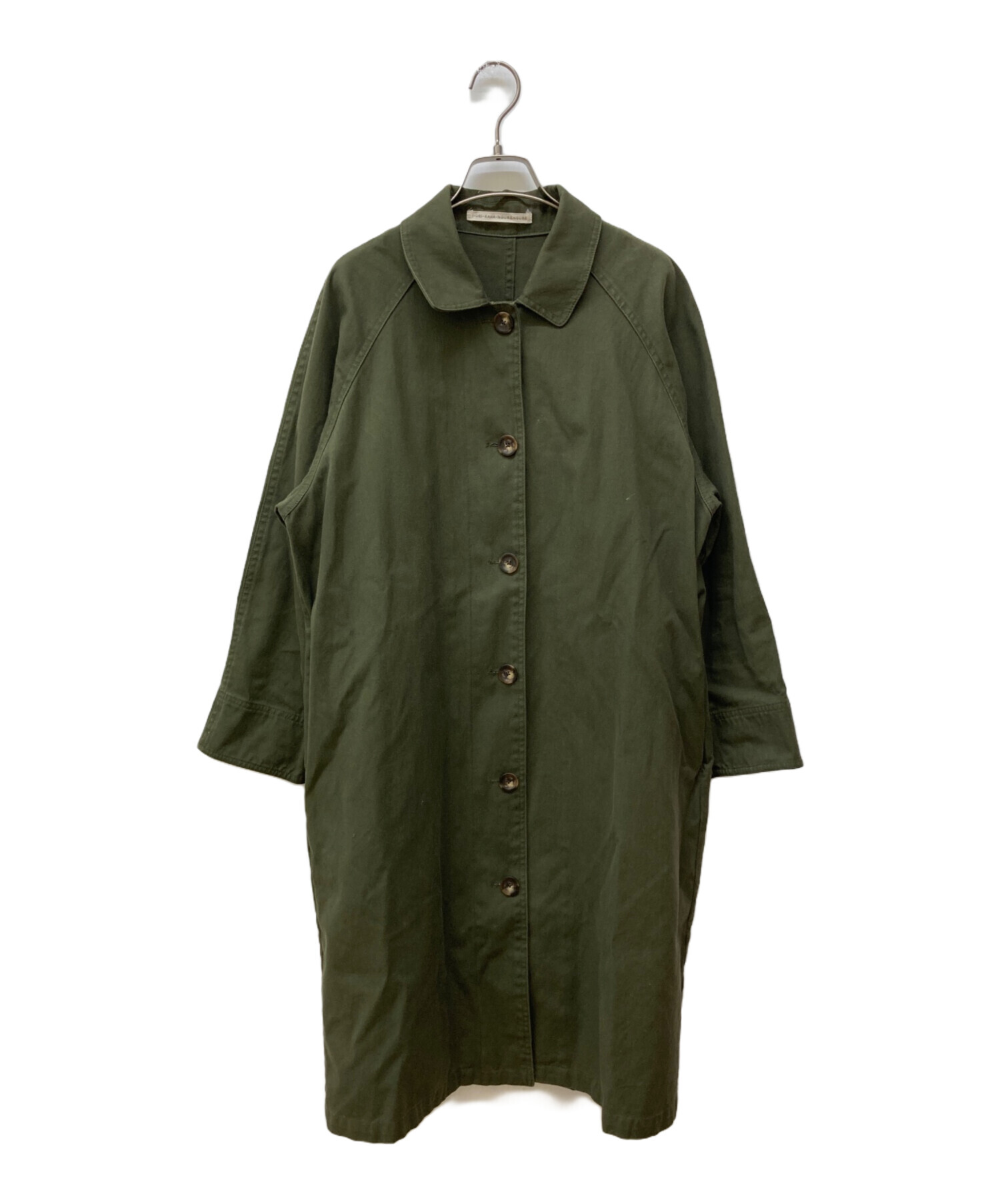 中古・古着通販】かぐれ (カグレ) ハイカウントロングコート/ステン