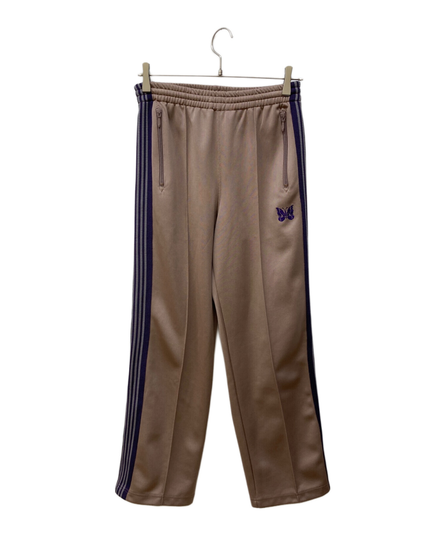 Needles JACQUARD ベージュ トラックパンツ 中古・古着通販】Needles (ニードルズ) トラックパンツ ベージュ