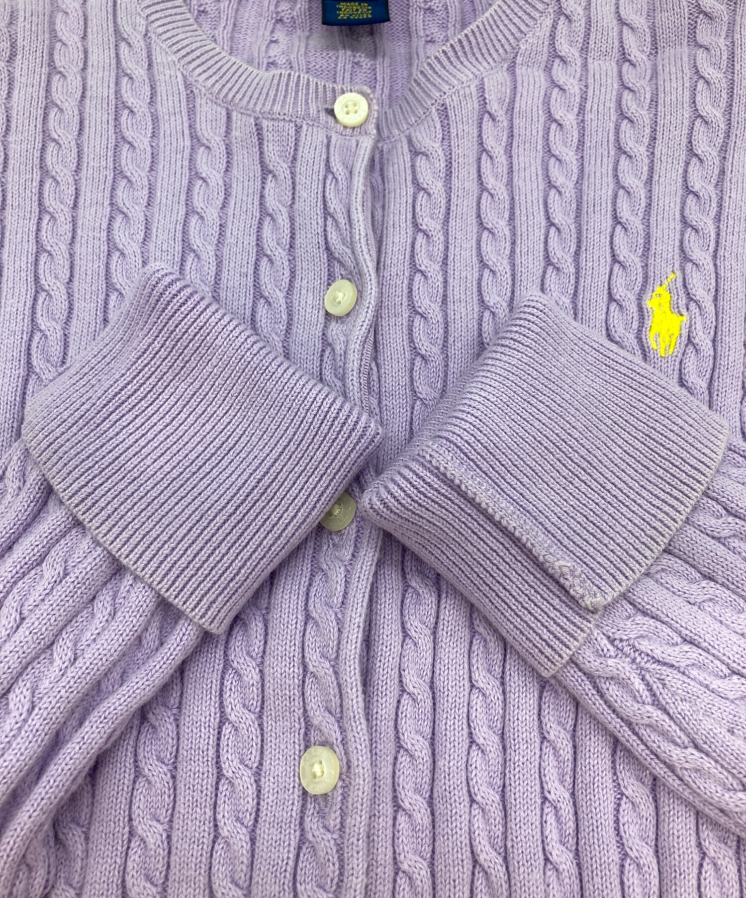 新品未使用 Polo Ralph Lauren ラベンダーカーディガン Mサイズ 中古・古着通販】POLO RALPH LAUREN (ポロ・ラルフローレン) ケーブル