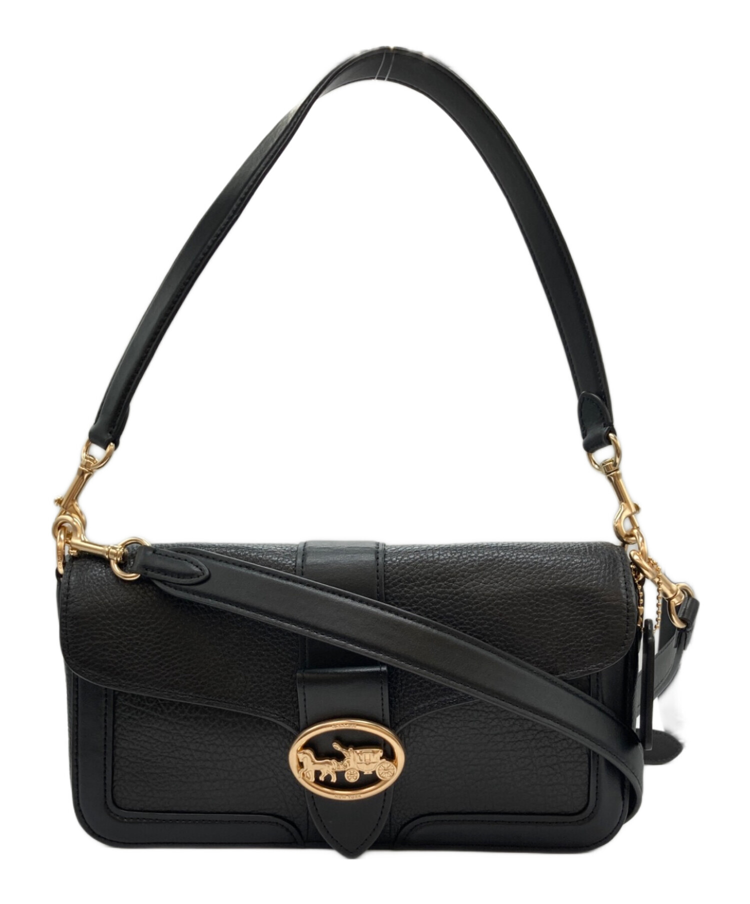 中古・古着通販】COACH (コーチ) 2WAYショルダーバッグ ブラック
