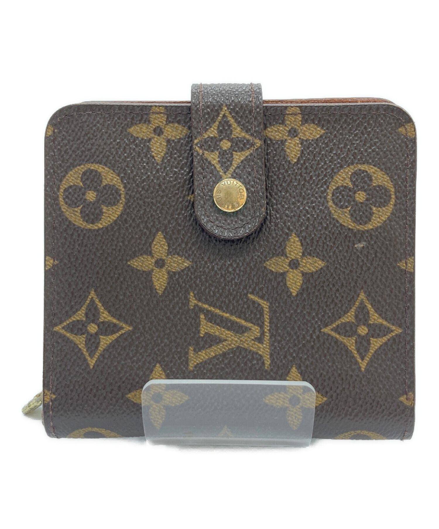 Louis Vuitton 二つ折り財布 ブラウン 中古・古着通販】LOUIS VUITTON (ルイ ヴィトン) 2つ折り財布 ブラウン