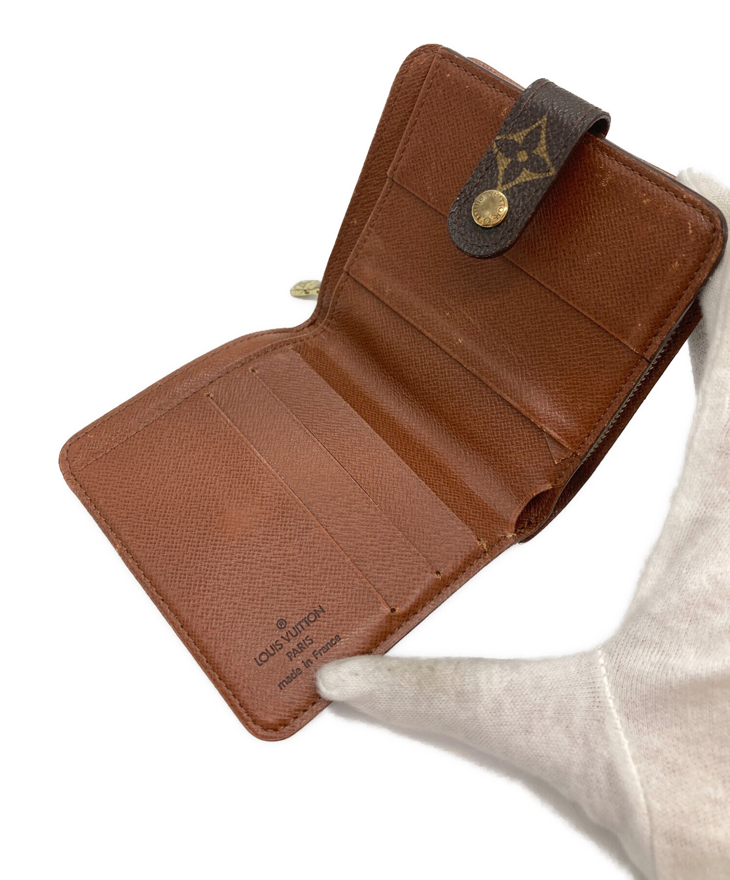 中古・古着通販】LOUIS VUITTON (ルイ ヴィトン) 2つ折り財布 ブラウン