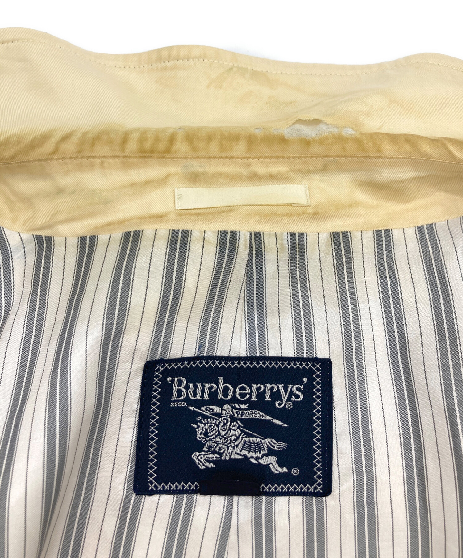 中古・古着通販】Burberry's (バーバリー) シルクステンカラーコート