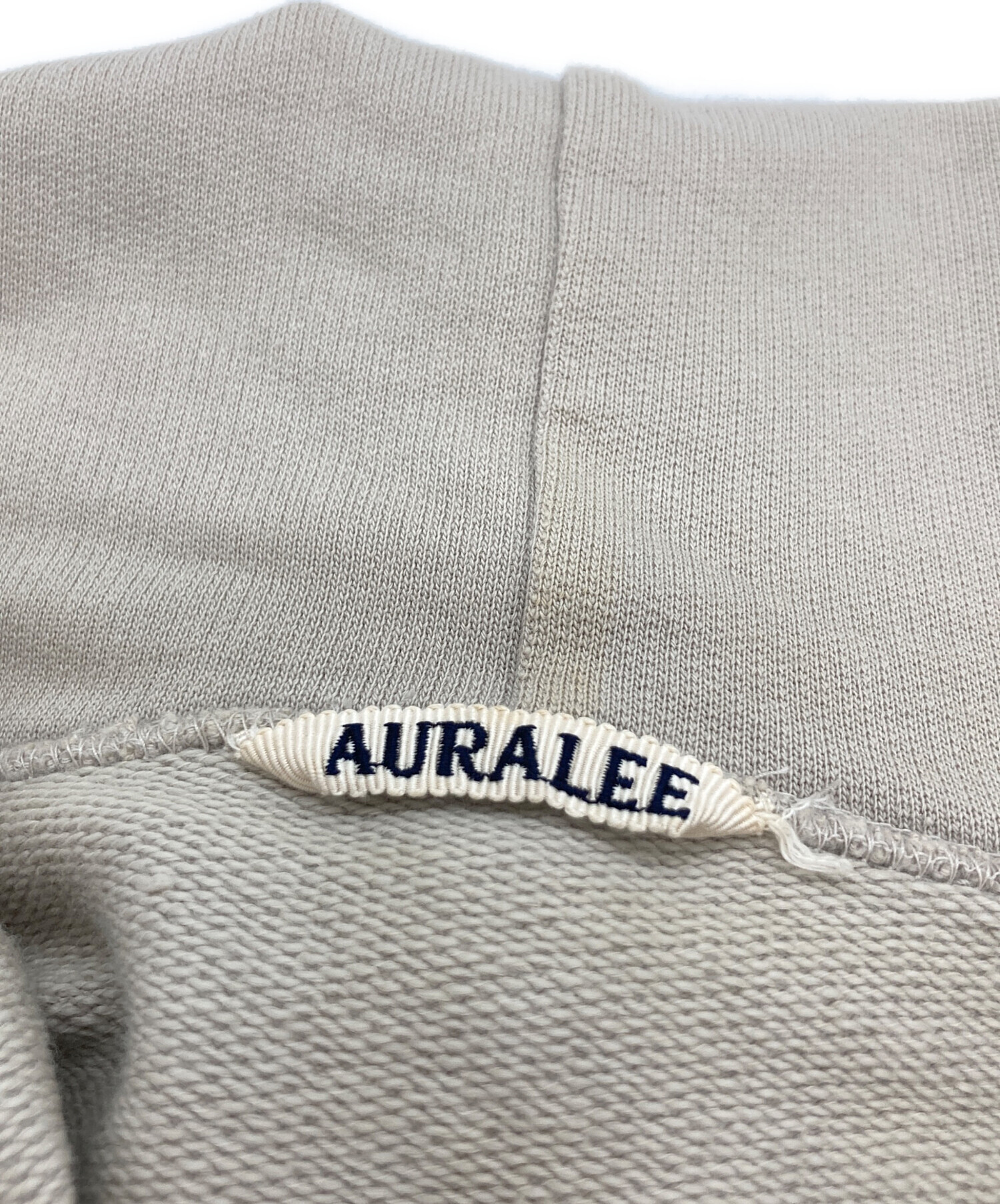 AURALEE / オーラリー | 2020SS | SUPER SOFT SWEAT BIG P/O PARKA ハーフジップパーカー | 0 | ナチュラル | レディース 中古・古着通販】AURALEE (オーラリー) SUPER SOFT SWEAT BIG P/O