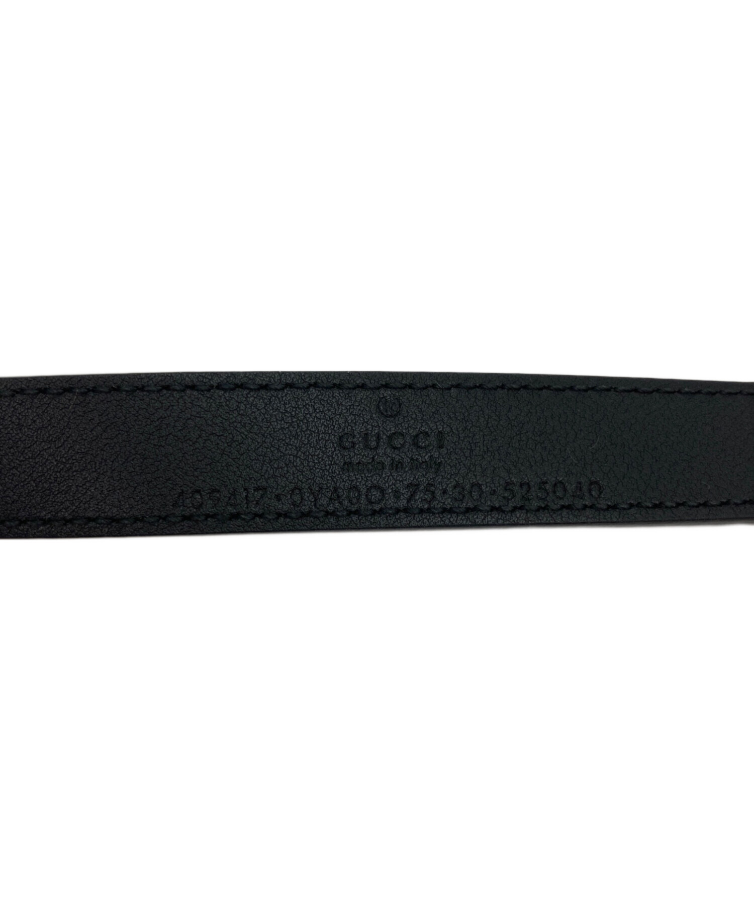 中古・古着通販】GUCCI (グッチ) ダブルGバックルスリムベルト