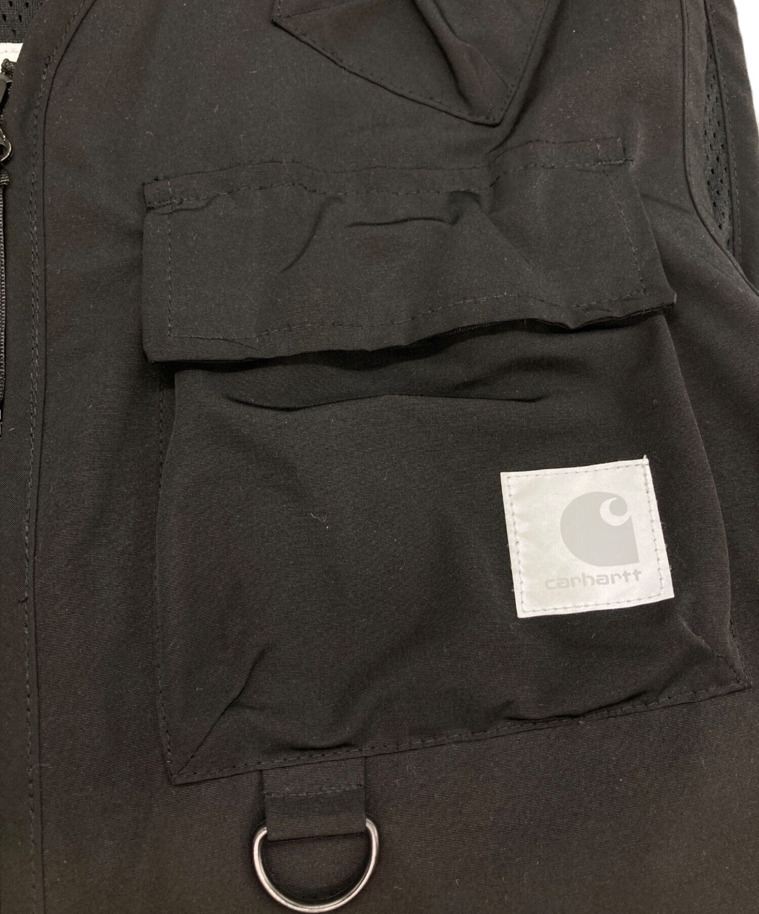 Carhartt ブラック マルチポケットベスト 中古・古着通販】CarHartt (カーハート) マルチポケットベスト