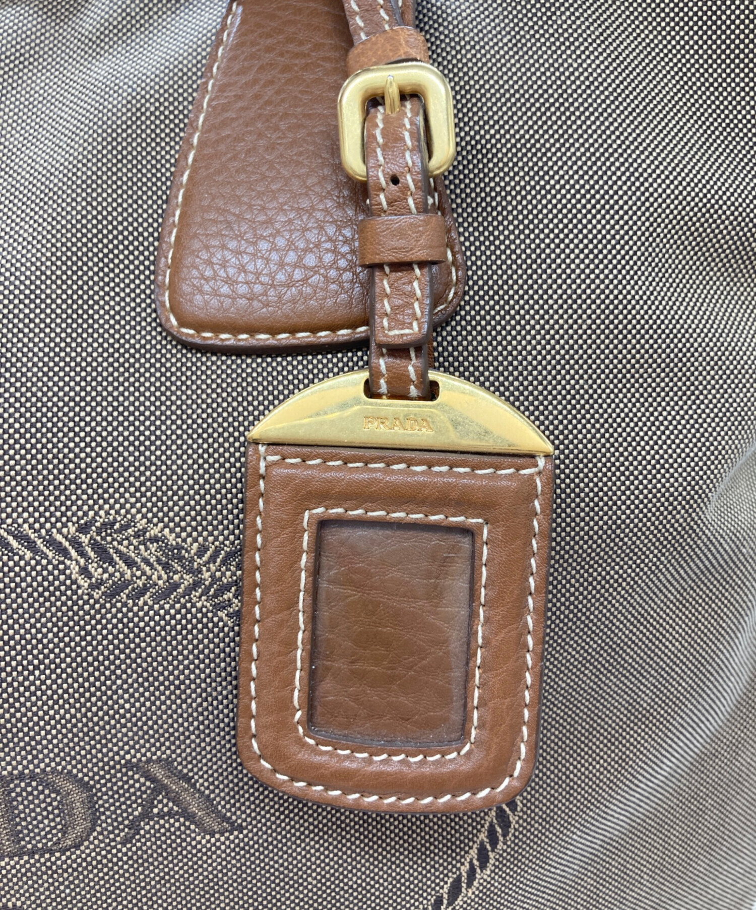 中古・古着通販】PRADA (プラダ) 2WAYトートバッグ ブラウン｜ブランド