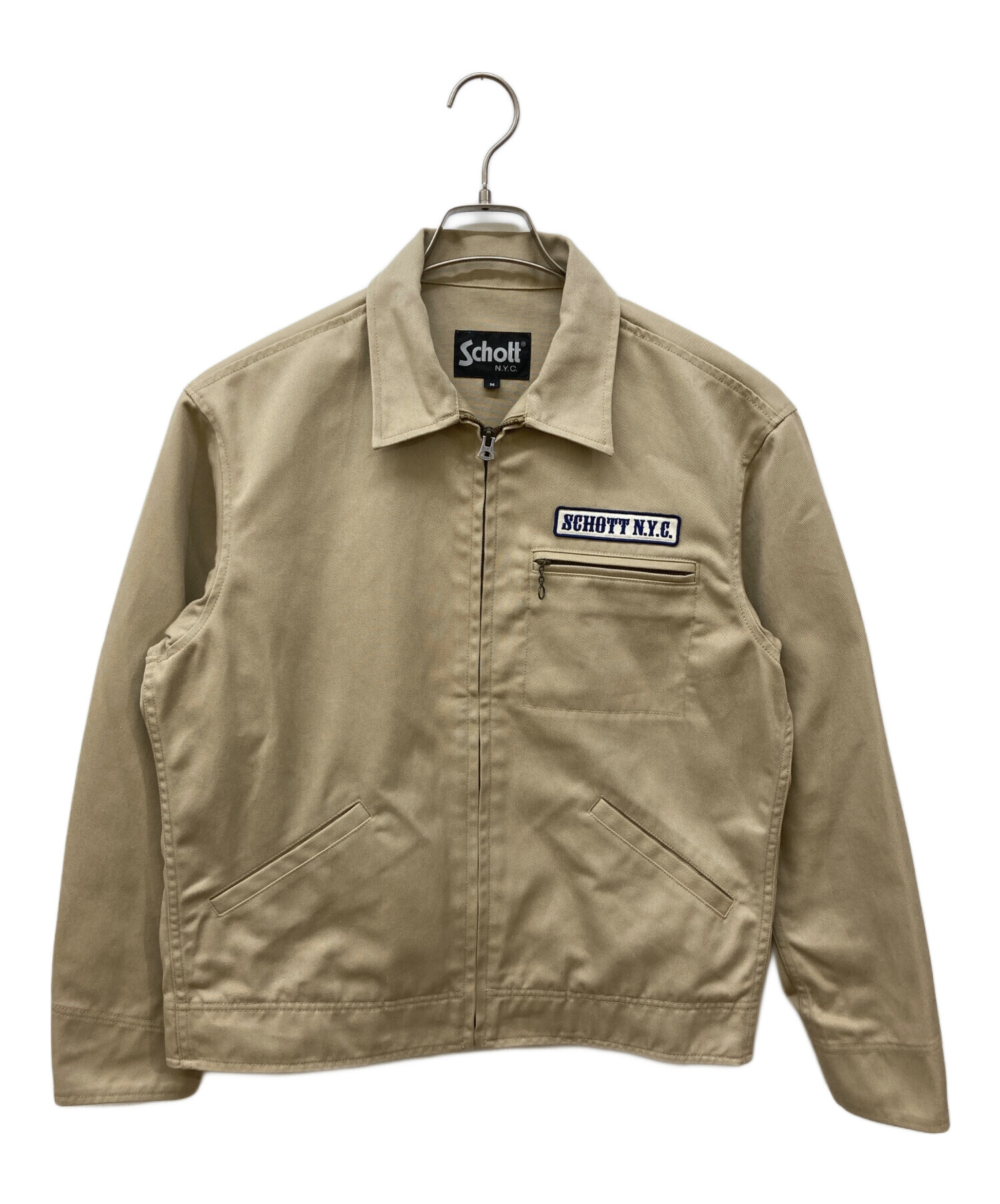 Schott ベージュ ミリタリージャケット 中古・古着通販】Schott (ショット) ワークジャケット ベージュ サイズ
