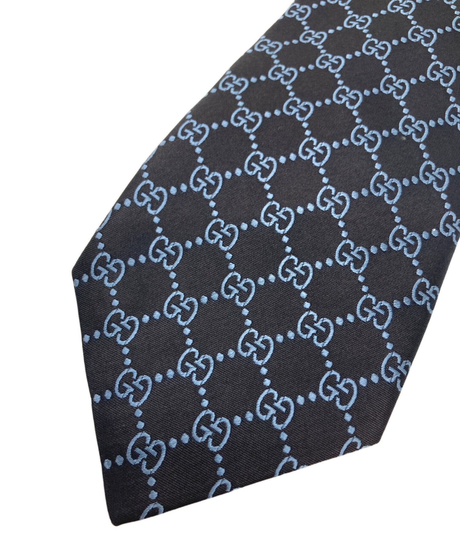 中古・古着通販】GUCCI (グッチ) GG柄ネクタイ ネイビー サイズ