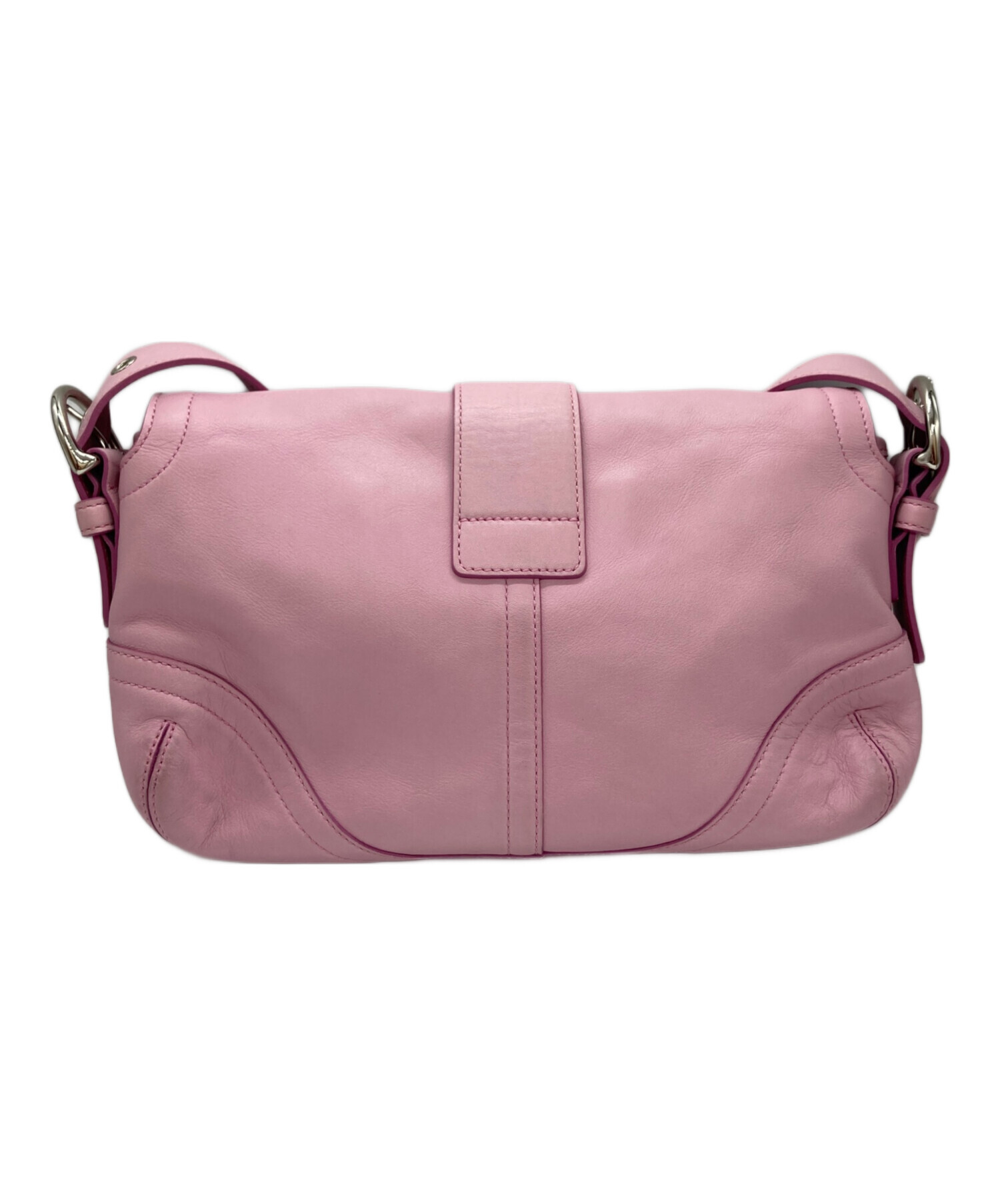 中古・古着通販】COACH (コーチ) ソーホーワンショルダーバッグ ピンク