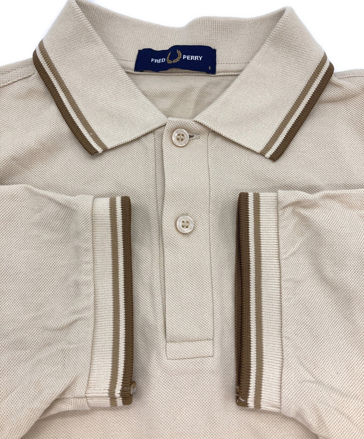 中古・古着通販】FRED PERRY (フレッドペリー) ポロシャツ ベージュ