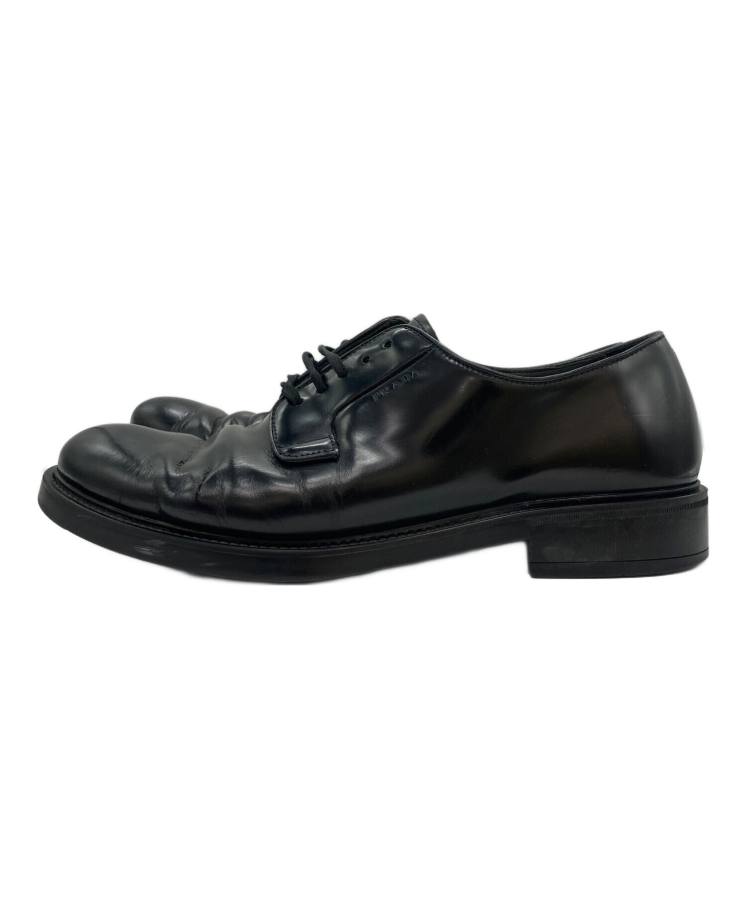 中古・古着通販】PRADA (プラダ) プレーントゥダービーシューズ