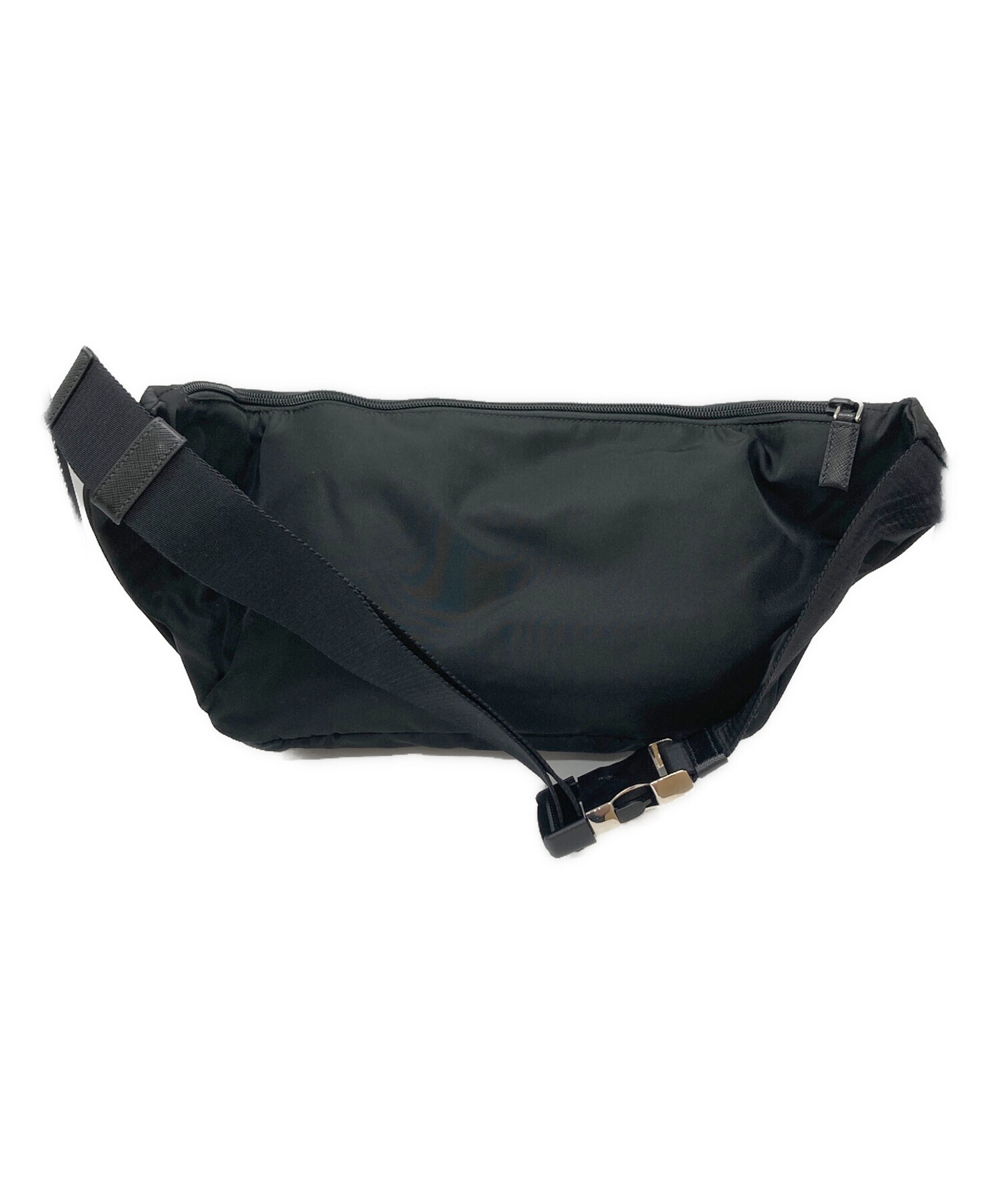 中古・古着通販】PRADA (プラダ) ナイロンウエストバッグ ブラック