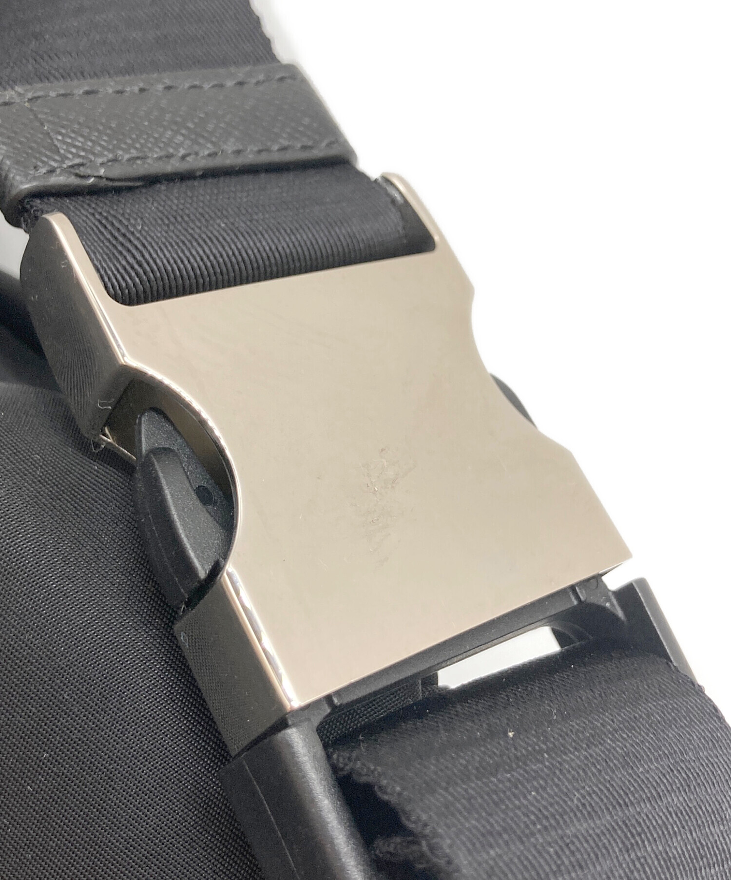 中古・古着通販】PRADA (プラダ) ナイロンウエストバッグ ブラック