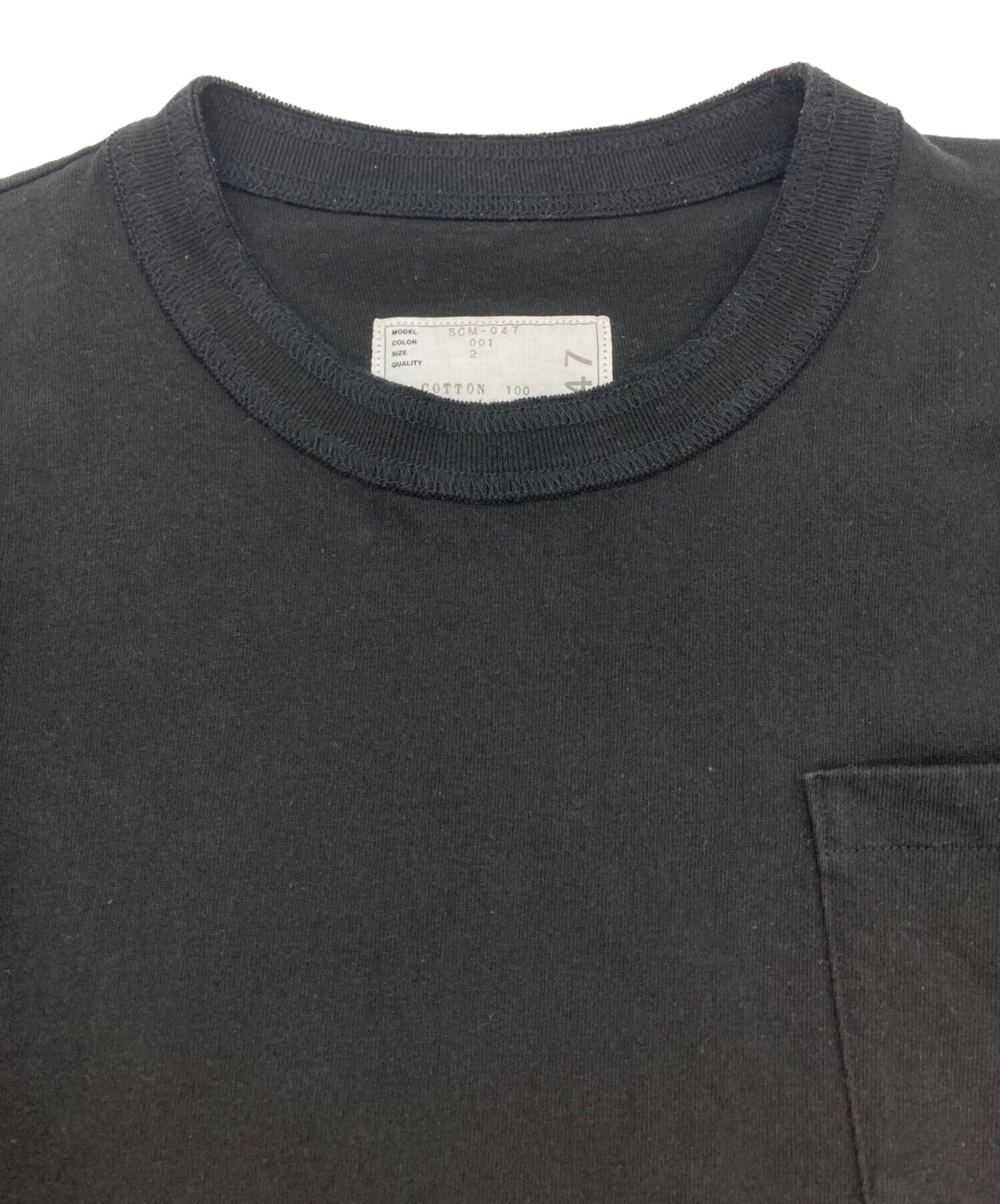 中古・古着通販】sacai (サカイ) サイドジップポケットTシャツ
