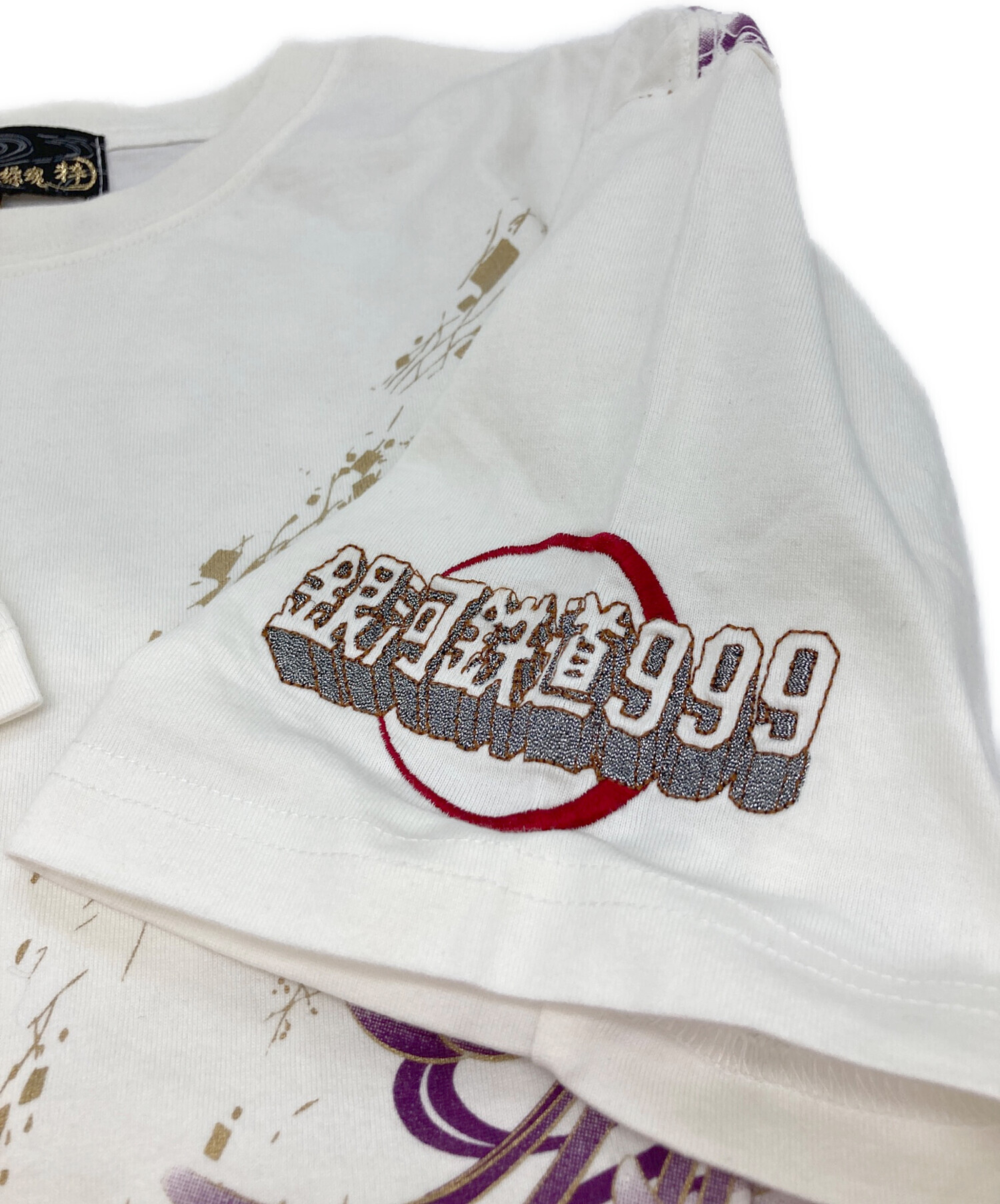 中古・古着通販】絡繰魂 (カラクリタマシイ) 銀河鉄道999刺繍Tシャツ