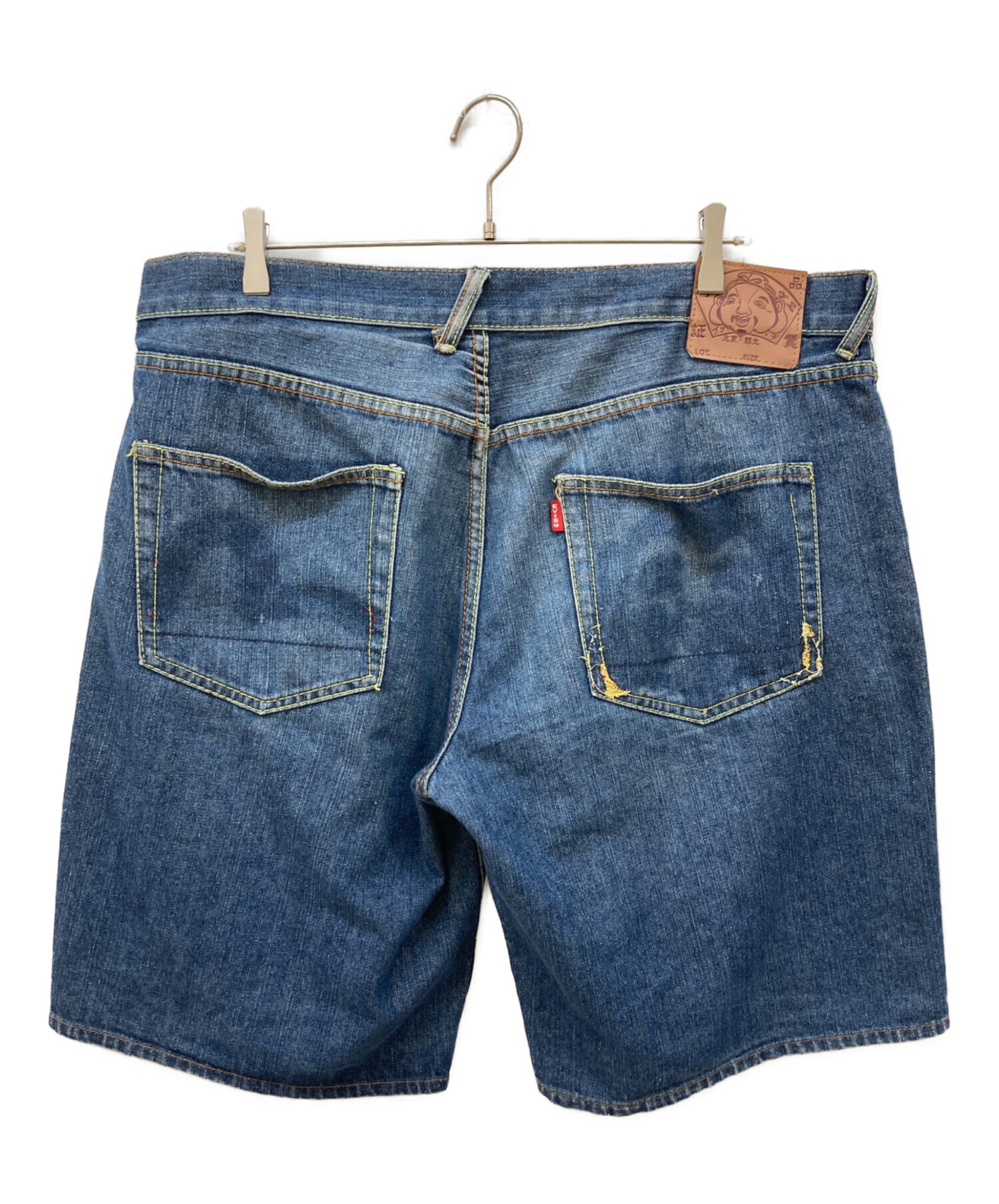 中古・古着通販】EVISU (エヴィス) デニムハーフパンツ インディゴ
