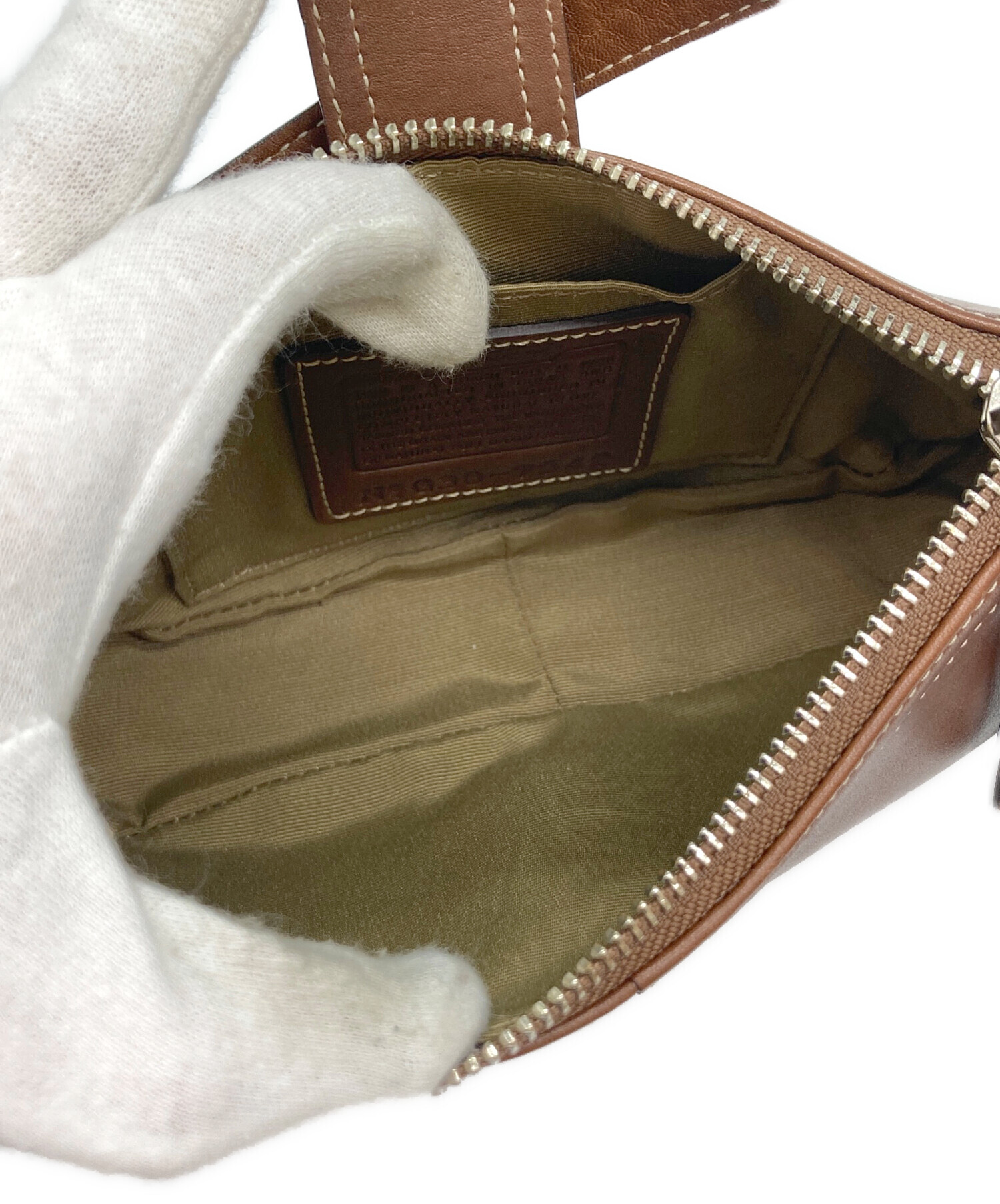 中古・古着通販】COACH (コーチ) ワンショルダーバッグ ブラウン 