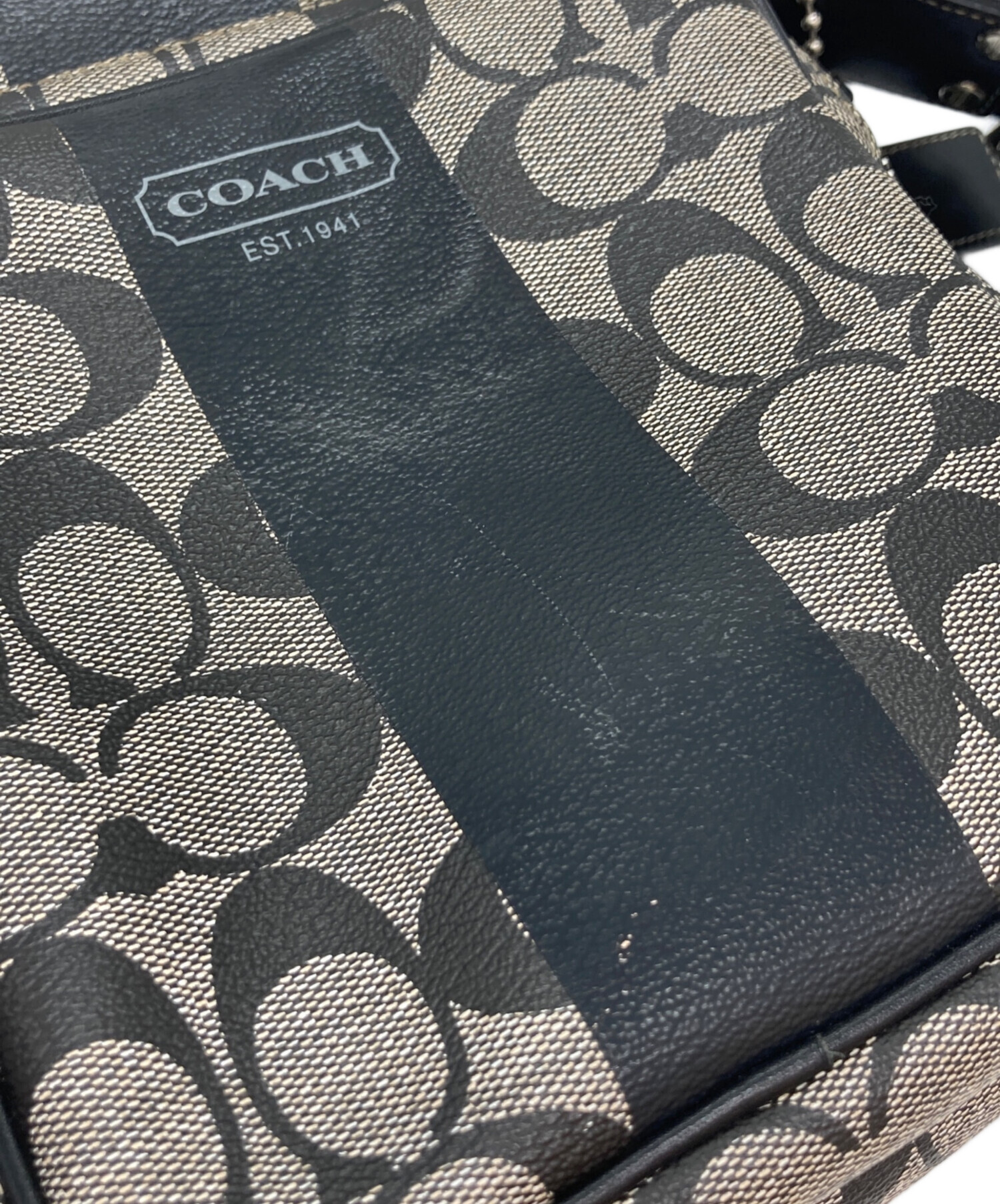 中古・古着通販】COACH (コーチ) シグネチャーショルダーバッグ
