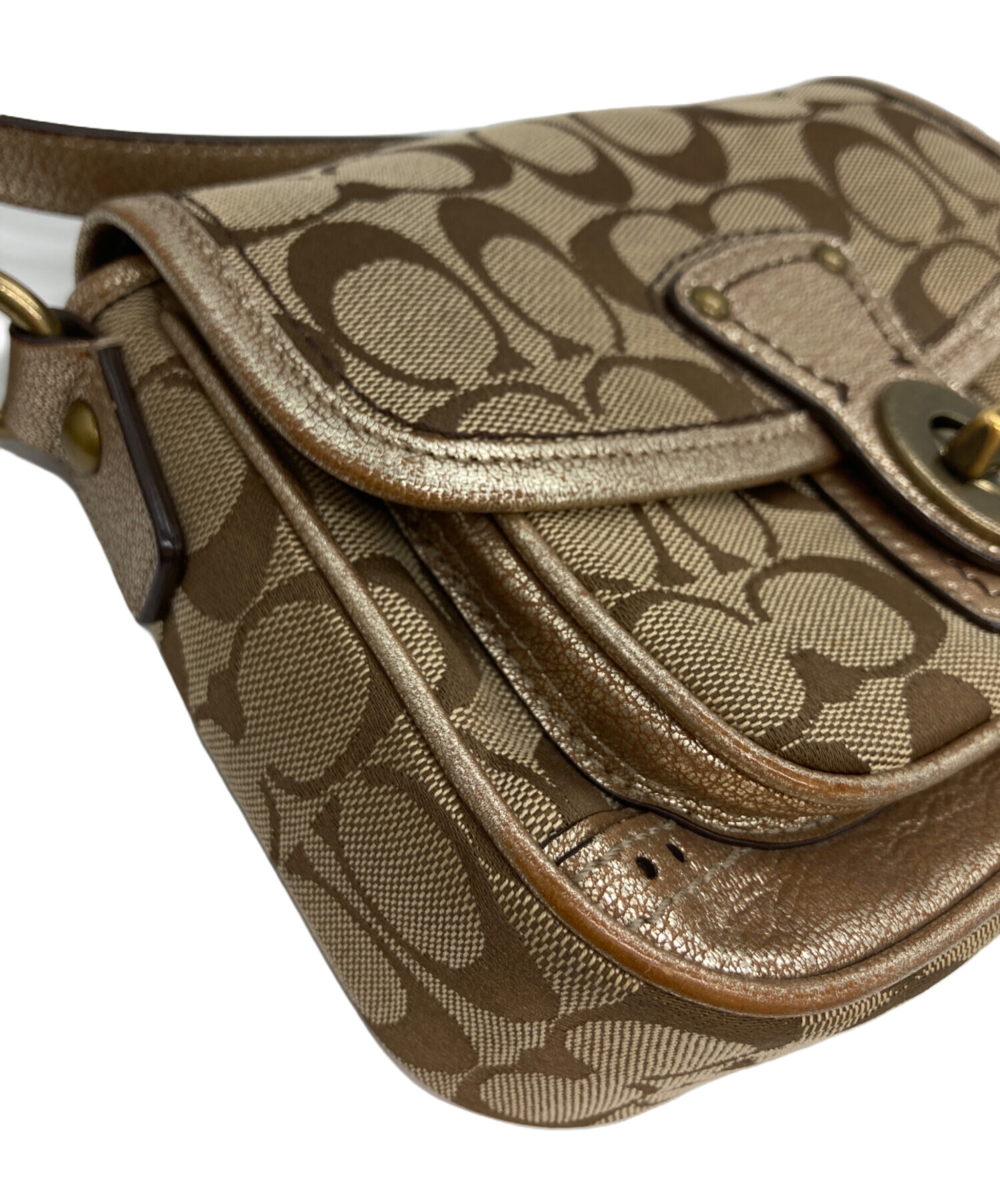 中古・古着通販】COACH (コーチ) シグネチャーショルダーバッグ