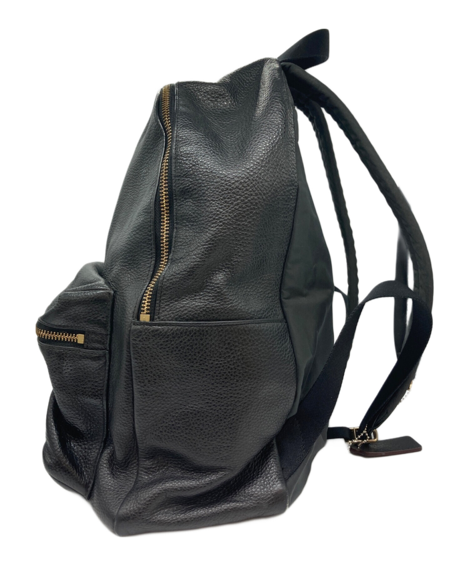 中古・古着通販】COACH (コーチ) レザーリュック ブラック｜ブランド