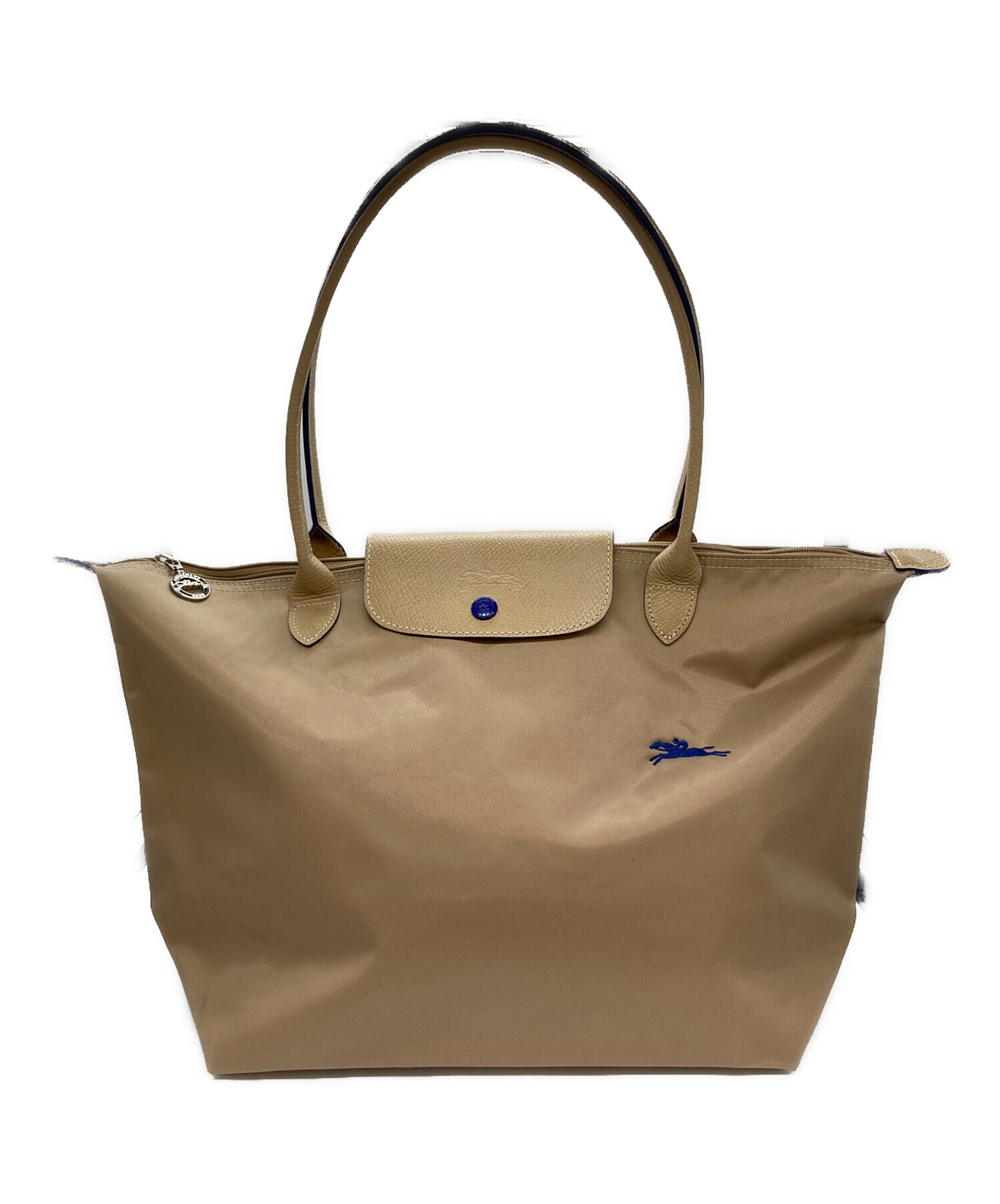 中古・古着通販】LONGCHAMP (ロンシャン) トートバッグ ベージュ 
