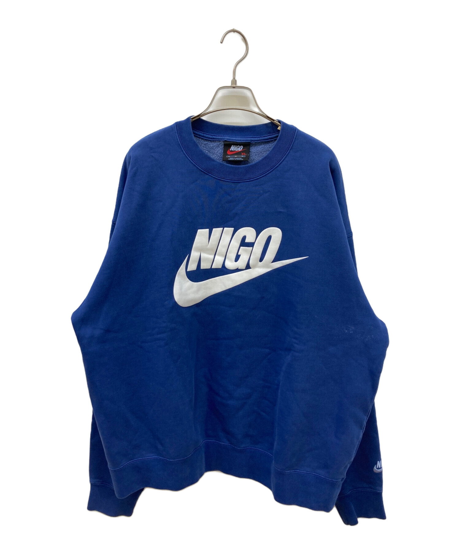 NIGO Nike ロゴ スウェット 青 中古・古着通販】NIKE (ナイキ) NIGO (二ゴー) NRG Crew Fleece