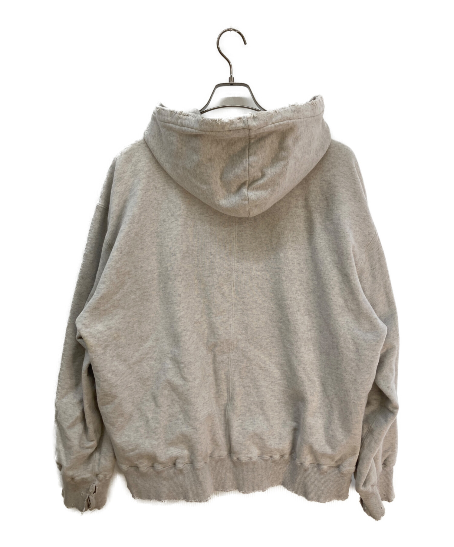 中古・古着通販】ANCELLM (アンセルム) ZIP UP HOODIE/ダメージ加工