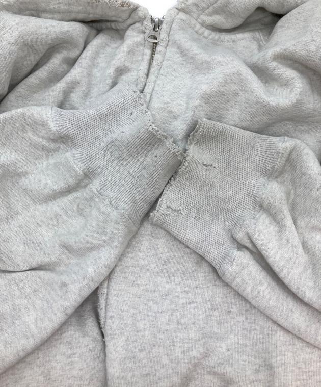 中古・古着通販】ANCELLM (アンセルム) ZIP UP HOODIE/ダメージ加工