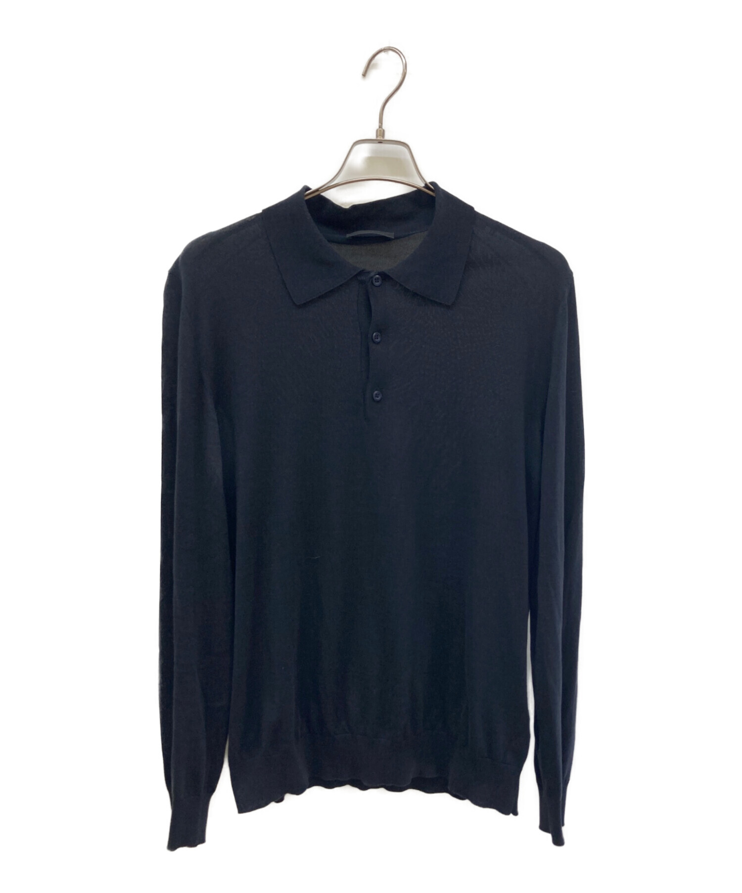 中古・古着通販】PRADA (プラダ) シルクコットンニットポロシャツ