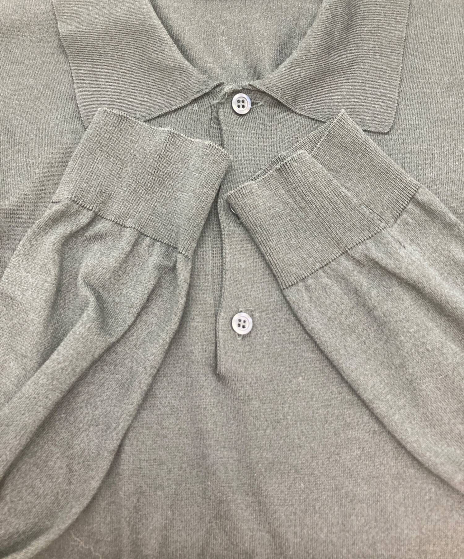 中古・古着通販】PRADA (プラダ) シルクコットンニットポロシャツ