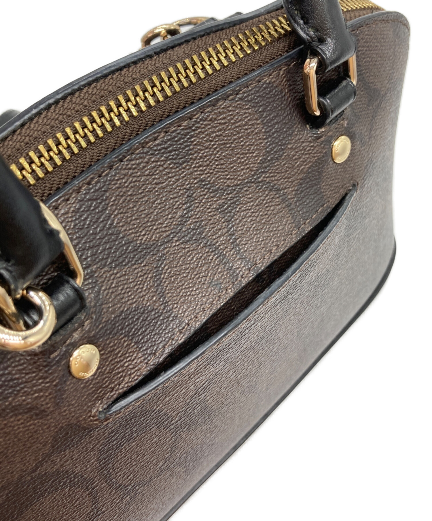 R*r様 COACHコーチ　バッグ　２WAYブラウン ブラック 中古・古着通販】COACH (コーチ) 2WAYバッグ ブラウン｜ブランド・古着