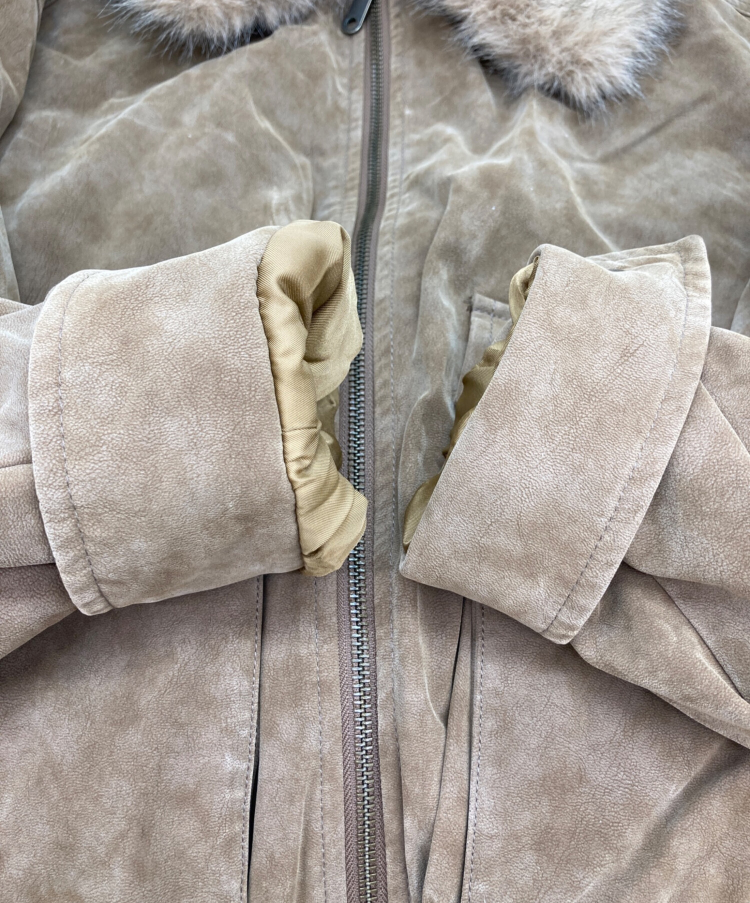 中古・古着通販】SLY (スライ) WASHED PUFFER ブルゾン ブラウン