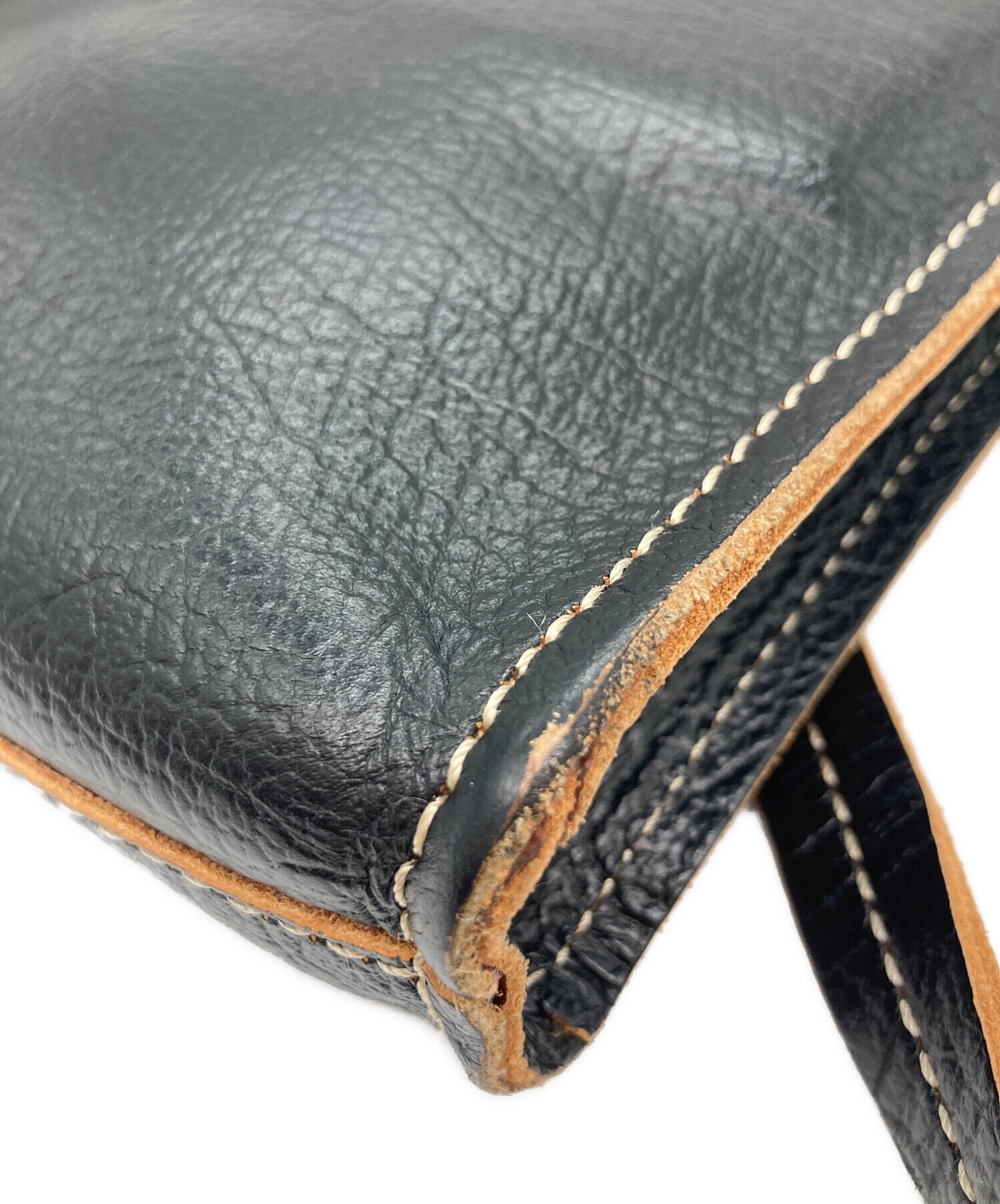 中古・古着通販】DIESEL (ディーゼル) レザーショルダーバッグ
