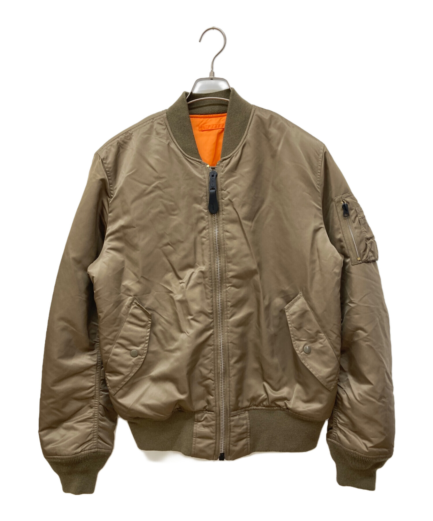 中古・古着通販】ALPHA (アルファ) MA-1ジャケット ブラウン サイズ:XL