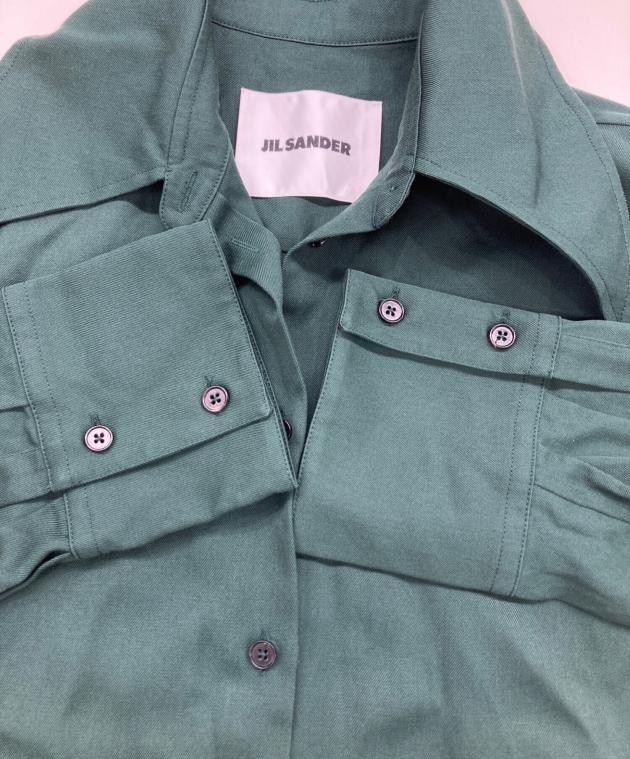 中古・古着通販】JIL SANDER (ジルサンダー) ウールギャバジンシャツ